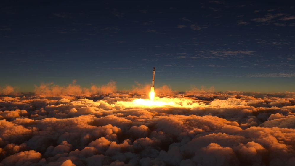 Lansiranje rakete, ilustracija