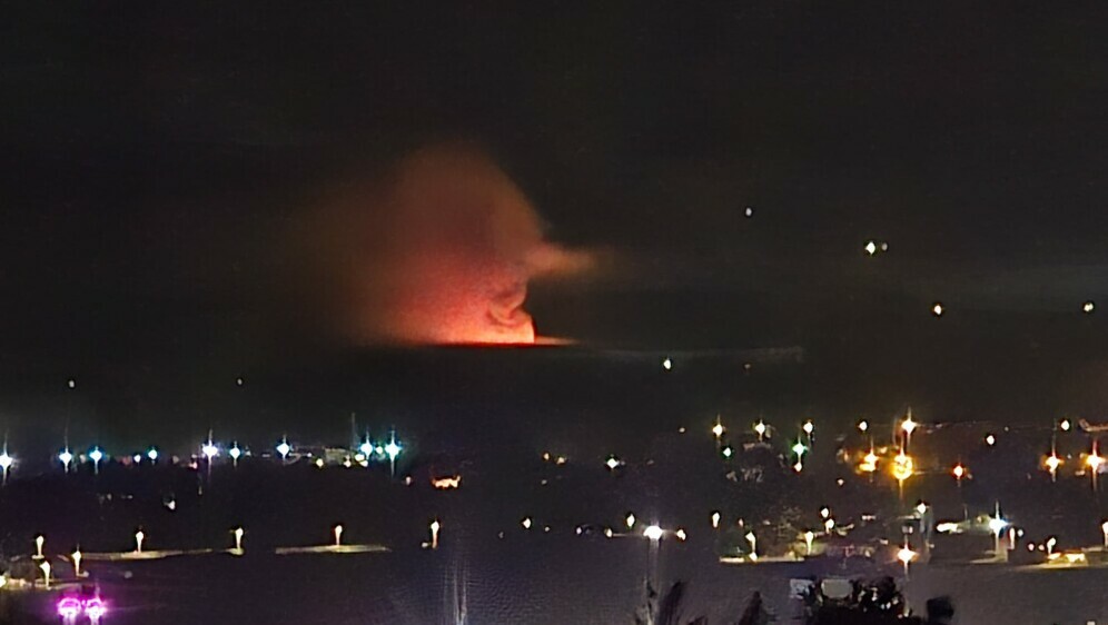 Požar na deponiju u Bosanskom Brodu, snimljeno u noći s 14. na 15. srpnja