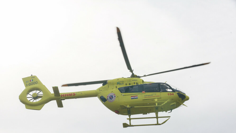 Medicinski helikopter - Ilustracija