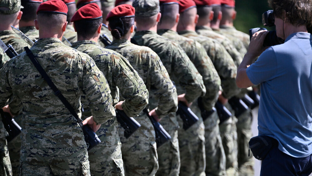 Uvježbavanje pješačkih postroja Hrvatske vojske za vojni mimohod - 40