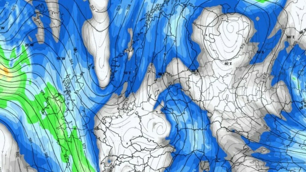 Vrijeme nad Hrvatskom i okolnim zemljama