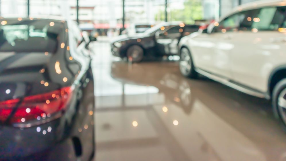 Trgovina automobila, ilustracija