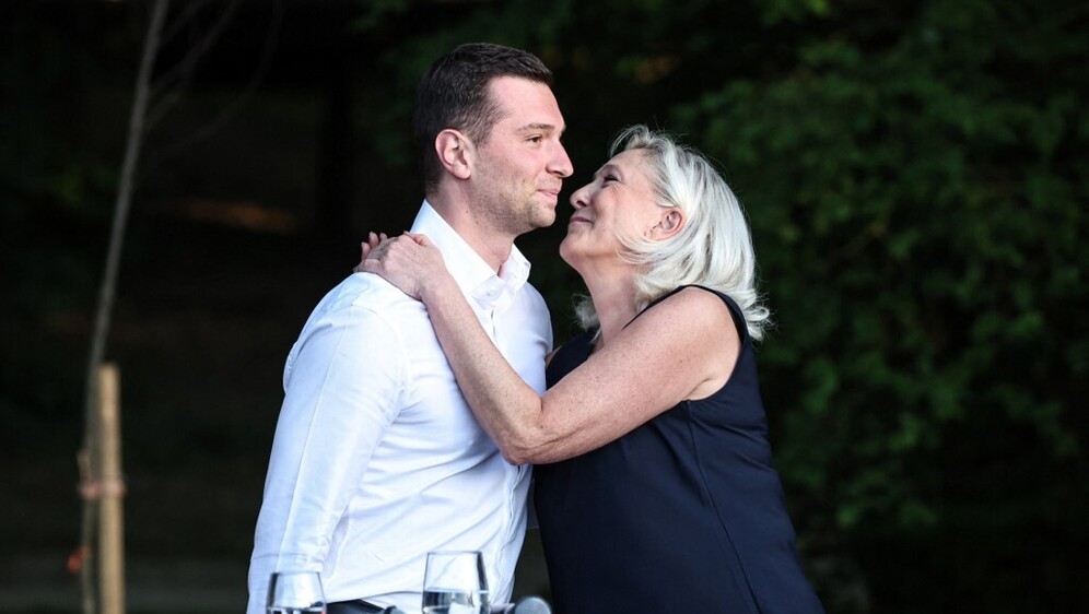 Jordan Bardella i Marine Le Pen