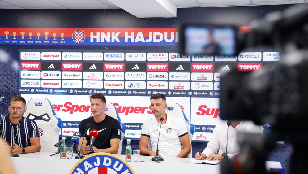 Press-konferencija Žiline na Poljudu