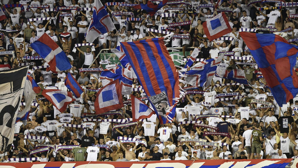 Torcida na utakmici Hajduk - Žilina