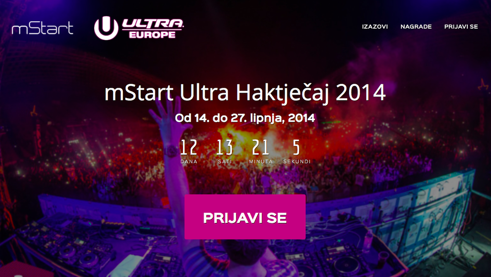 Prijavite se na mStart haktječaj, izradite mobilnu aplikaciju za Ultra Europe i osvojite vrijedne nagrade