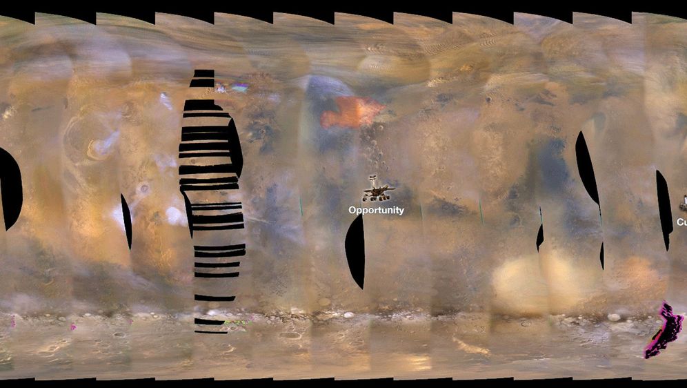 Pješčana oluja na Marsu (Foto: NASA/JPL-Caltech/MSSS)