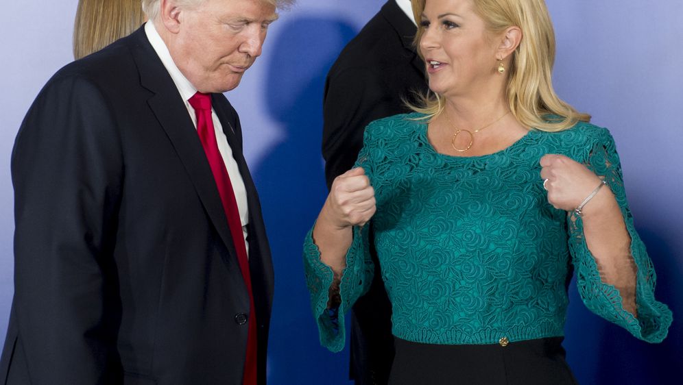 Donald Trump i Kolinda Grabar-Kitarović (Foto: AFP)