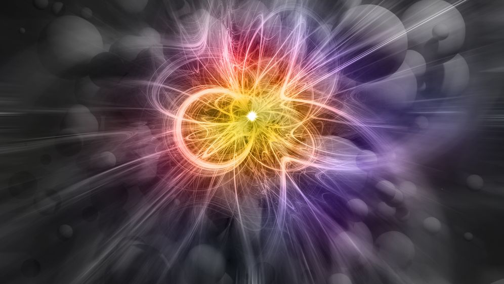 Sudar čestica, ilustracija