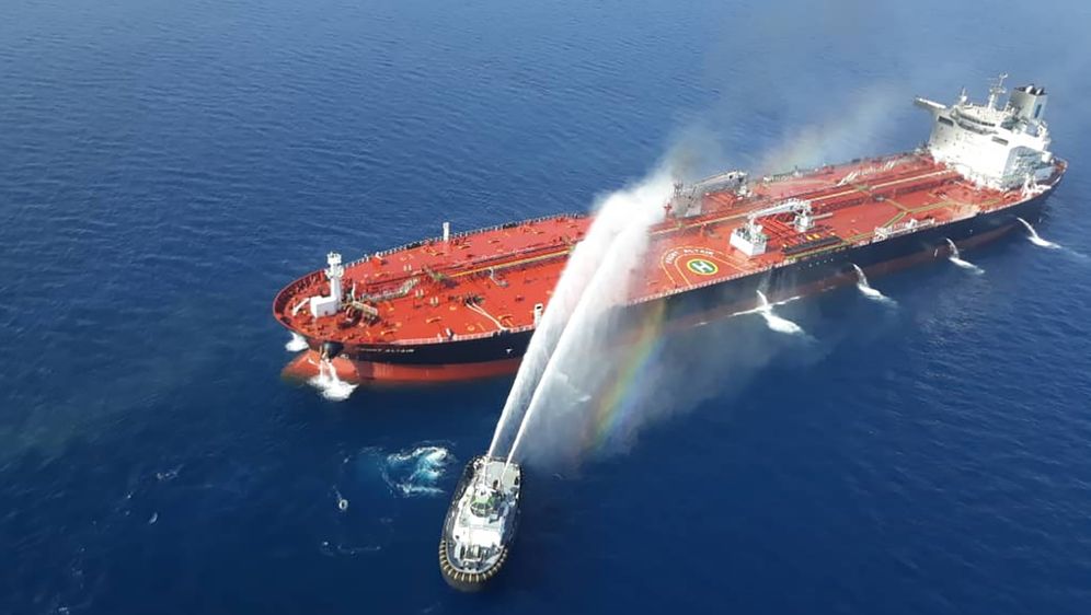 Napadnuti tanker (Foto: TASNIM NEWS / AFP)