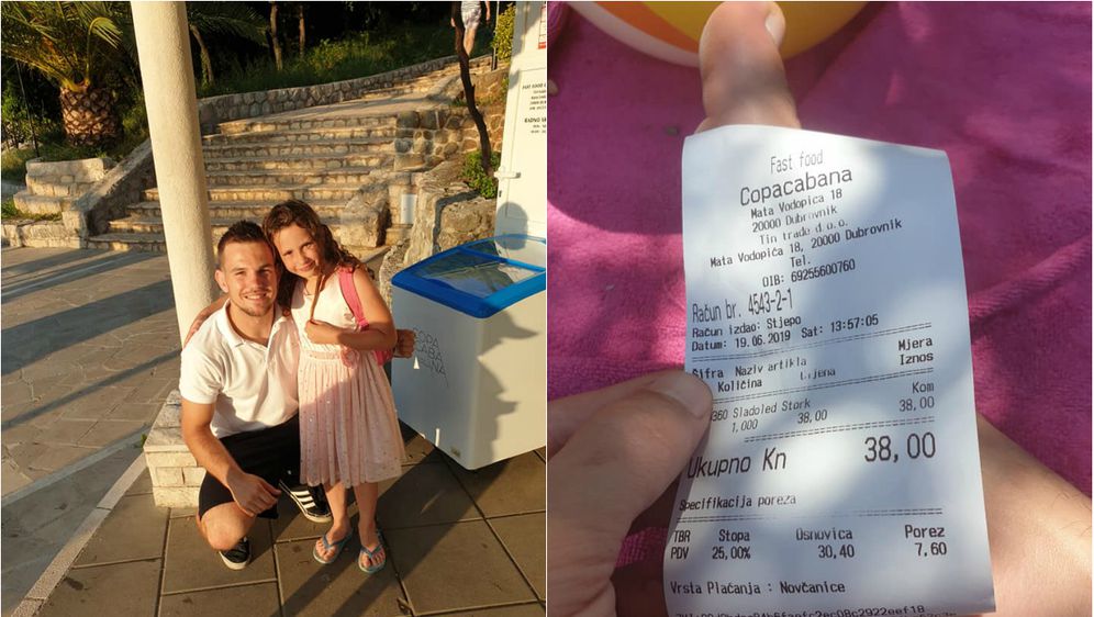 Djevojčicu u Dubrovniku nije želio oderati za skupi sladoled (Foto: Facebook/Ivan Radošević) - 1