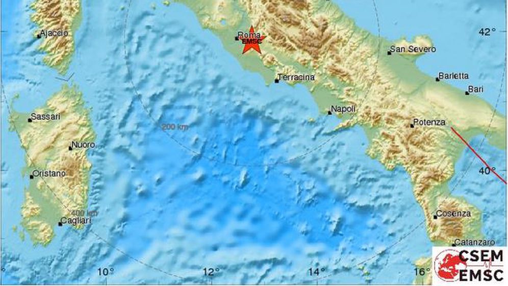 Potres u Italiji (Foto: Screenshot/emsc-csem)