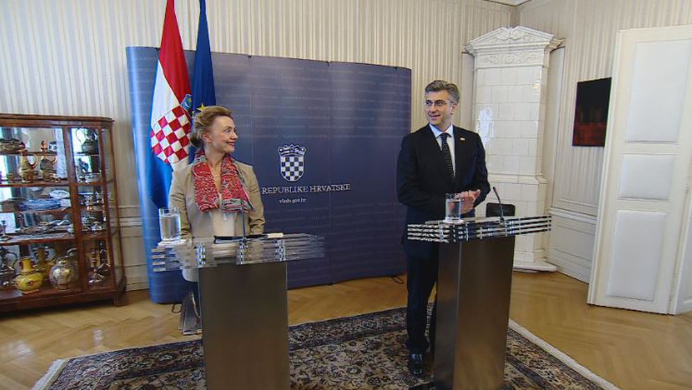 Marija Pejčinović Burić i Andrej Plenković (Foto: Dnevnik.hr)