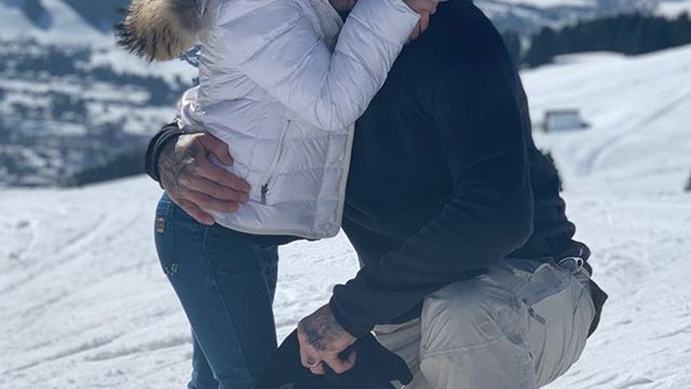 David Beckham i Harper (Foto: Instagram)