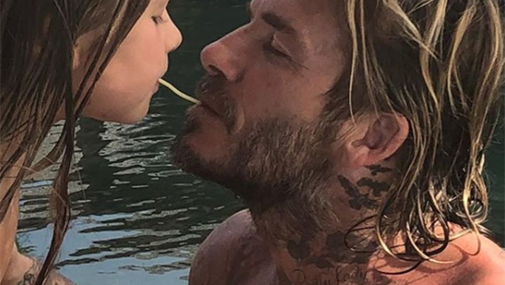 David Beckham i Harper (Foto: Instagram)