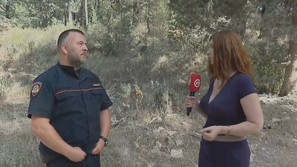 Srđan Kušćević, pročelnik Područnog ureda civilne zaštite Split, i Sofija Preljvukić