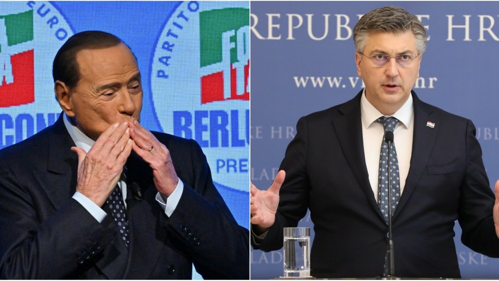 Silvio Berlusconi i Andrej Plenković