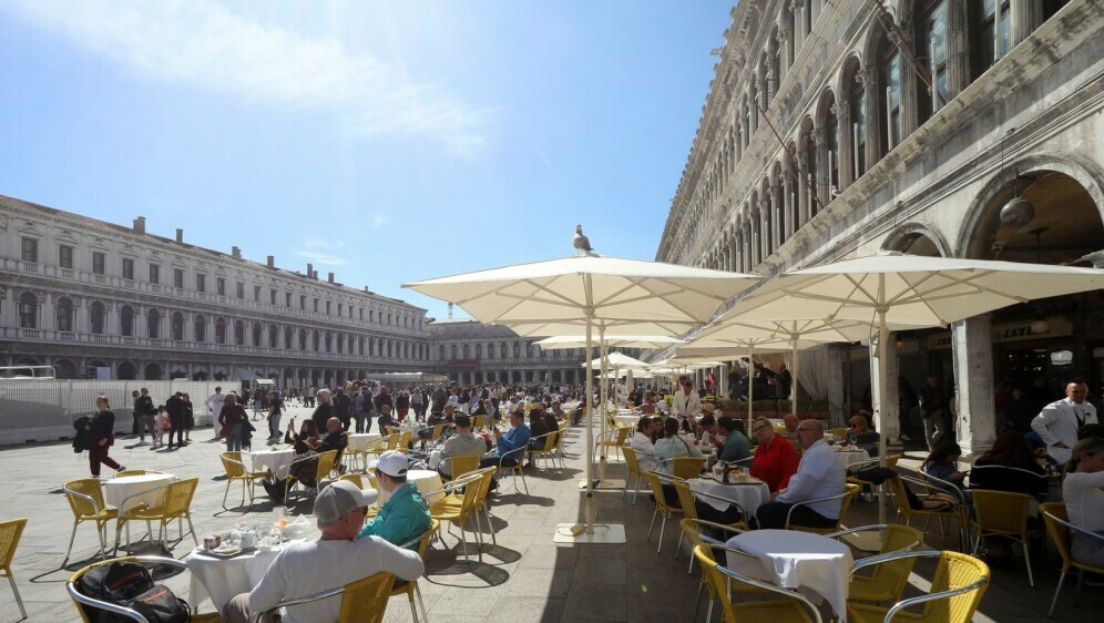 Turisti na Trgu svetog Marka u Veneciji