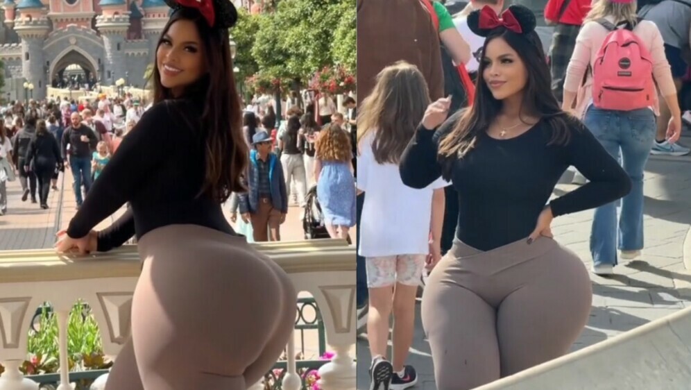 Plus size model Gracie Bon u Disneylandu