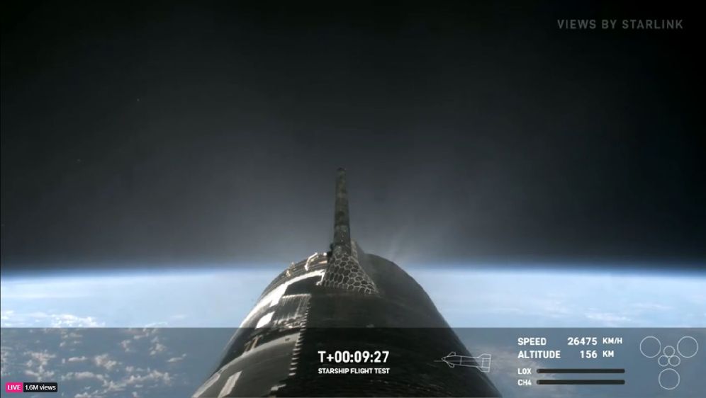 Starship u Zemljinoj orbiti