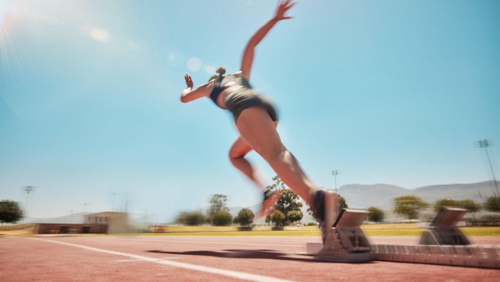 Atletičarka u sprintu