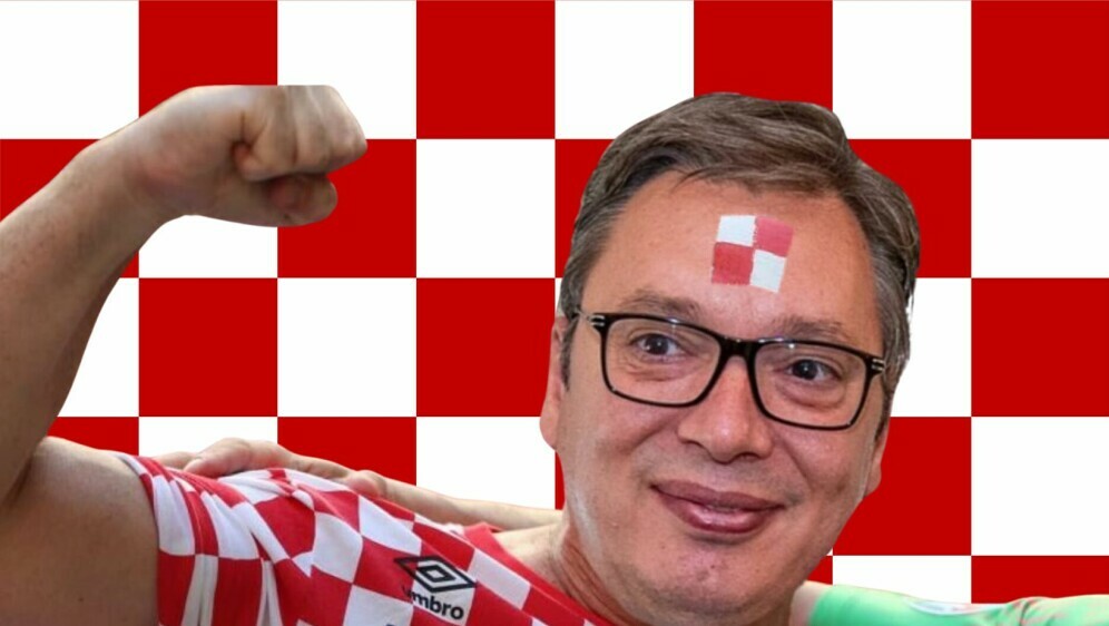 Srpski predsjednik Vučić u hrvatskom dresu