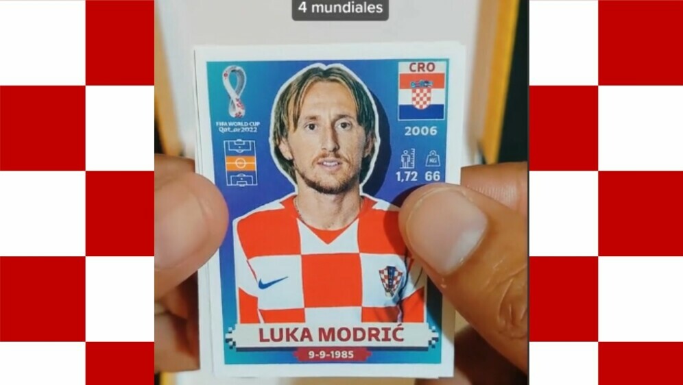 Sličice s nogometašima i Luka Modrić