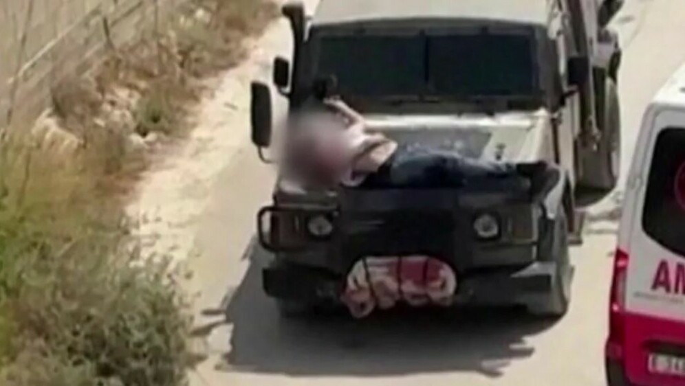 Ranjenog Palestinca vezali za džip