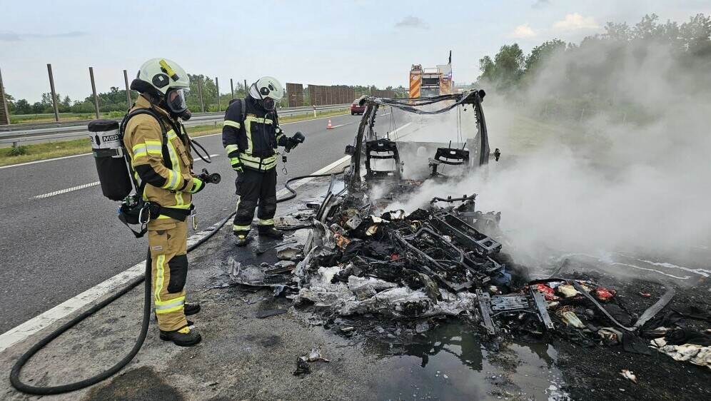 Izgorio auto na A3