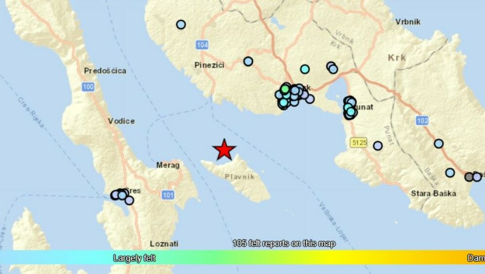 Potres kod Krka