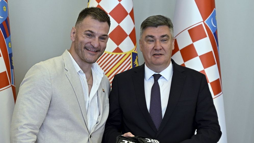 Stipe Miočić i Zoran Milanović