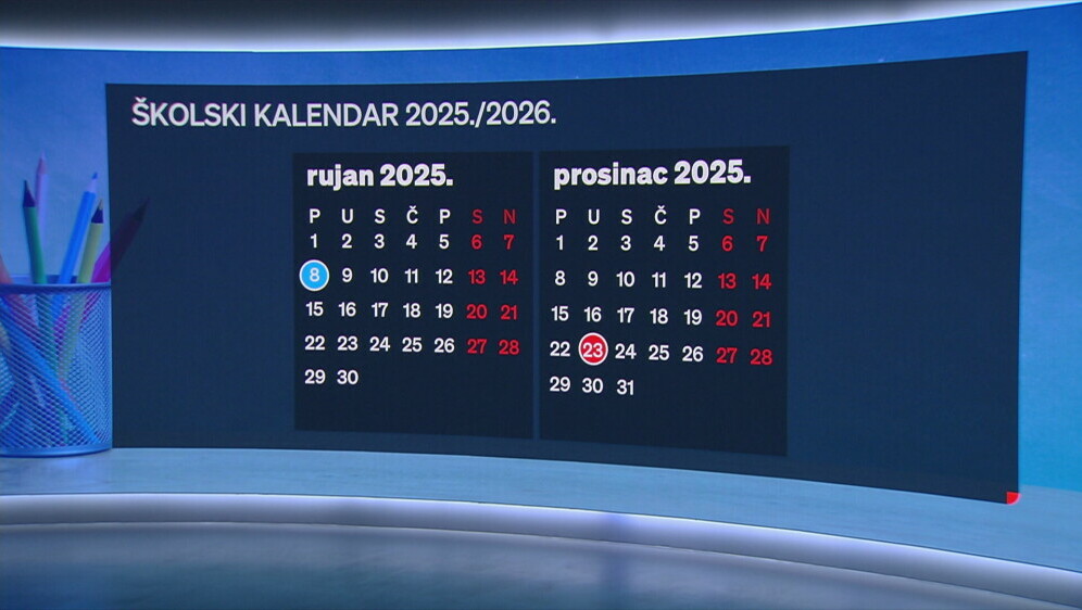 Školski kalendar 2025./2026.