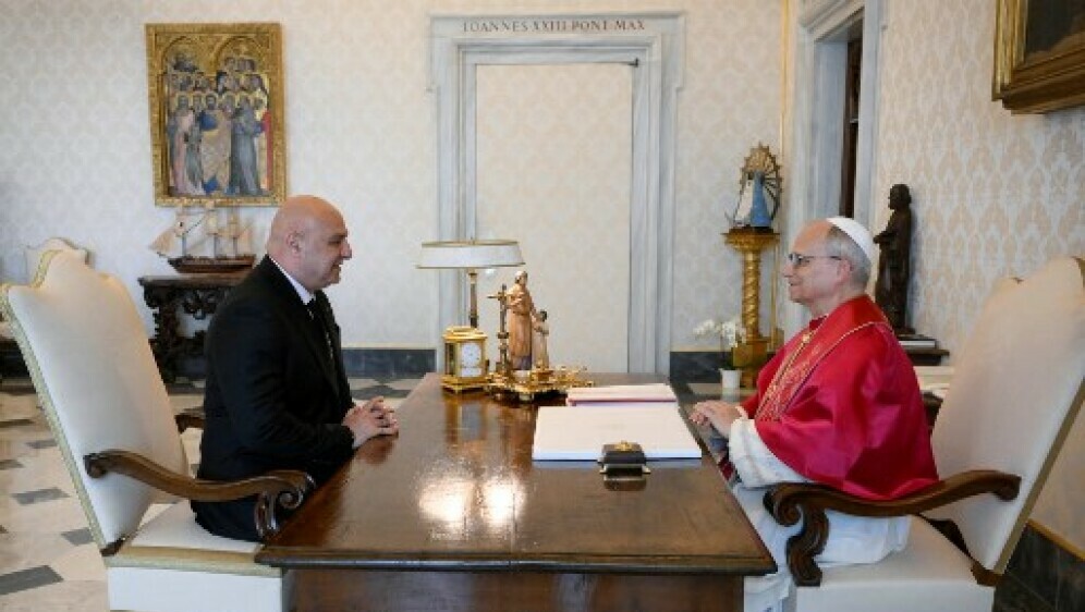 Libanonski predsjednik Joseph Aoun i papa Lav XIV.