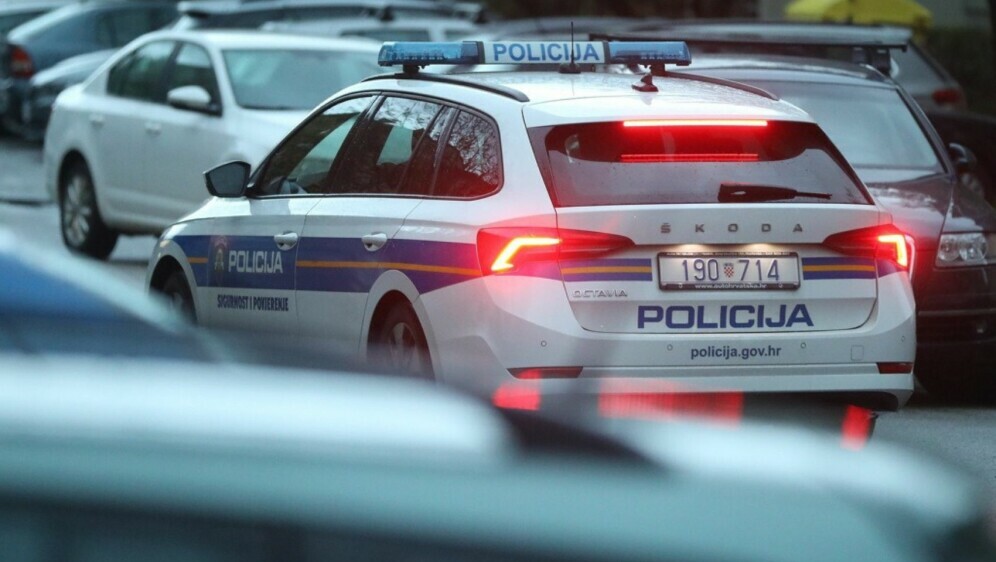 Policijski auto, ilustracija