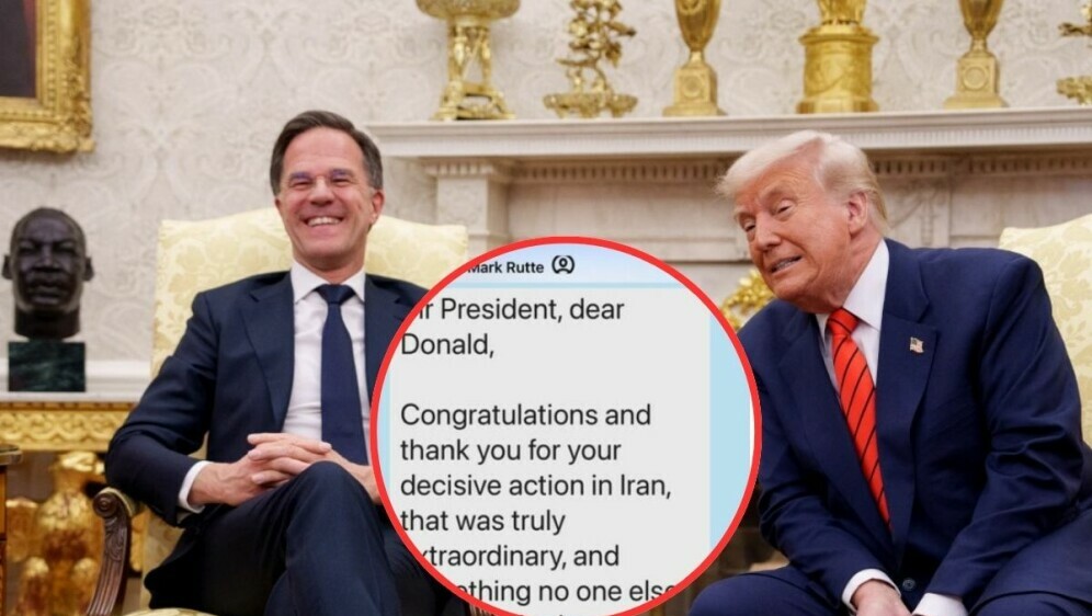Mark Rutte i Donald Trump