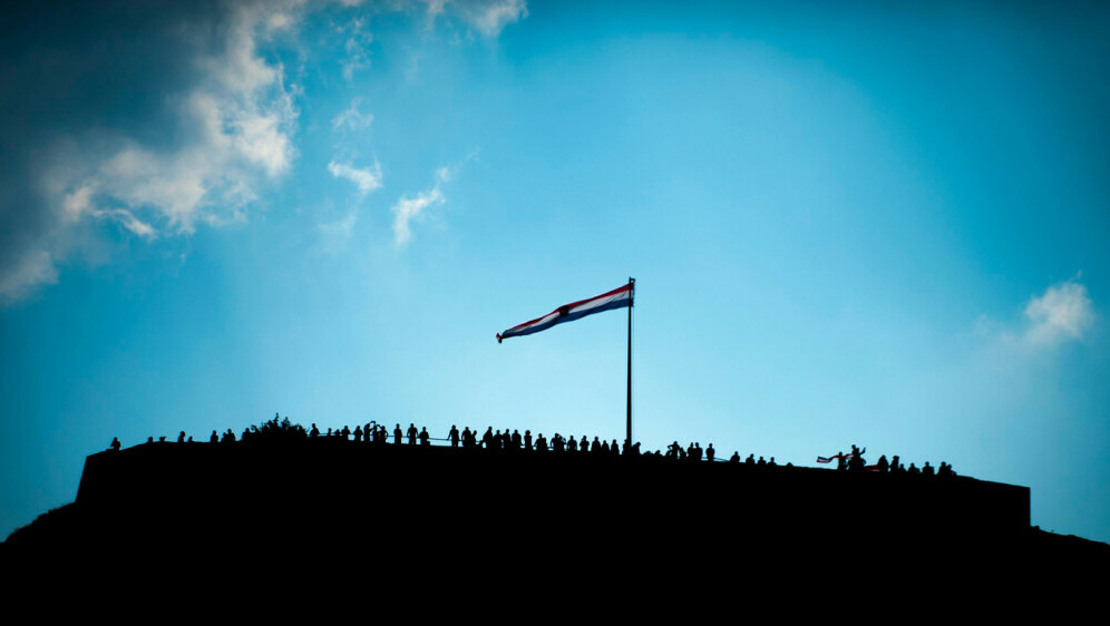 Zastava na kninskoj tvrđavi