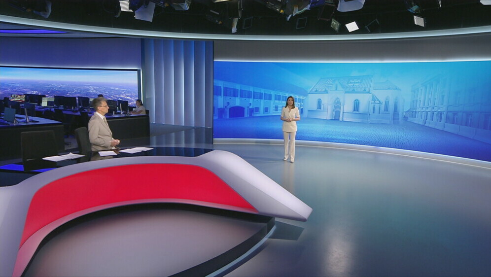 Marija Miholjek i Saša Kopljar, voditelji Dnevnika Nove TV