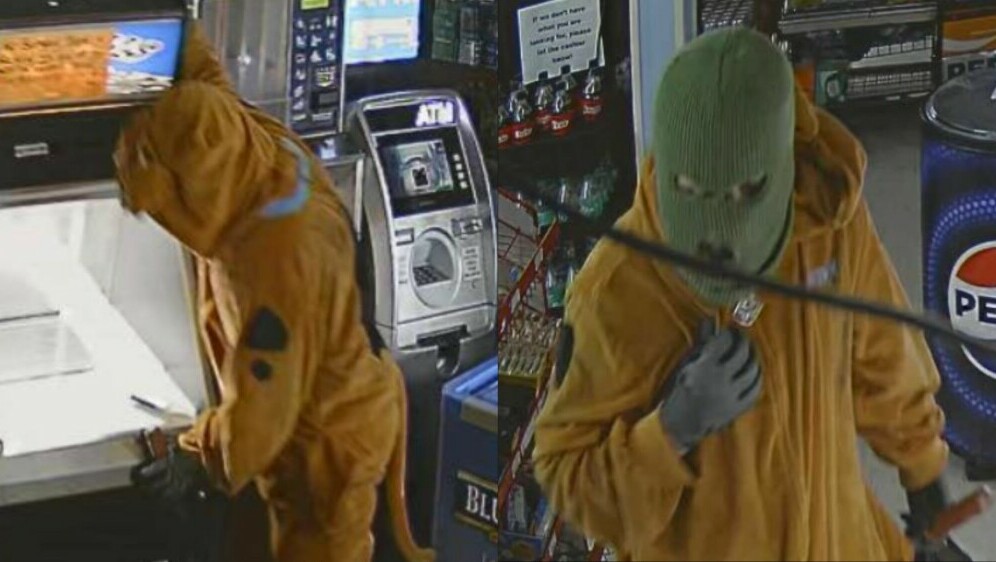 Pljačkaš u urnebesnom kostimu Scooby-Dooa