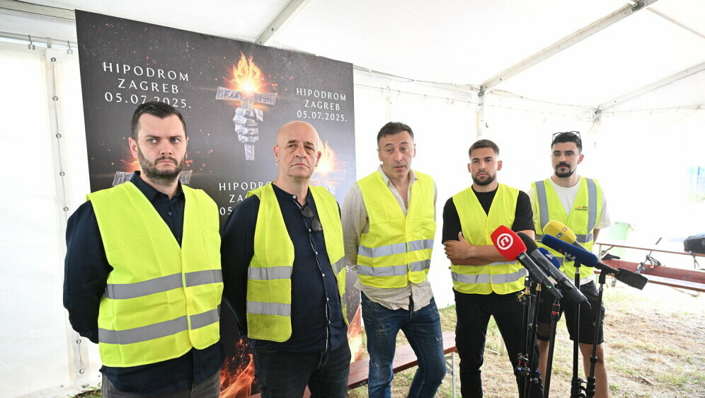 Konferencija za medije pred koncert Marka Perkovića - 2