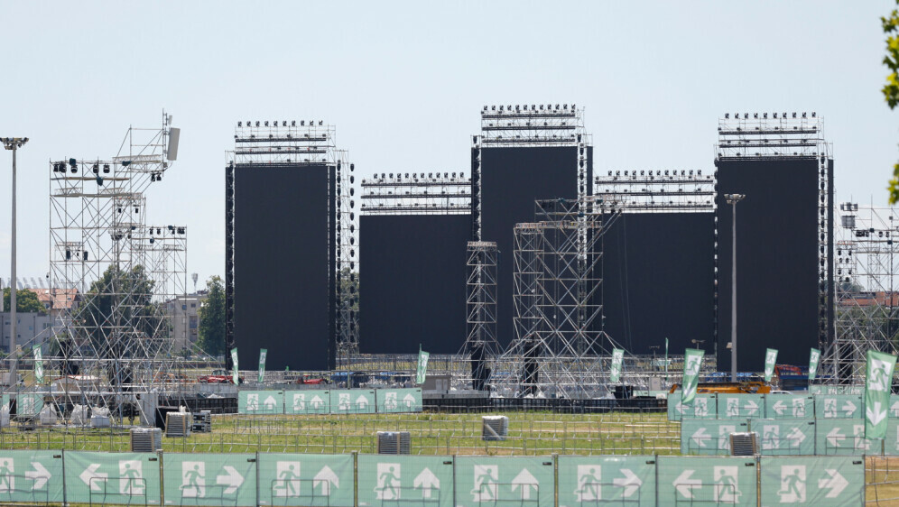 Pripreme za koncert na Hipodromu