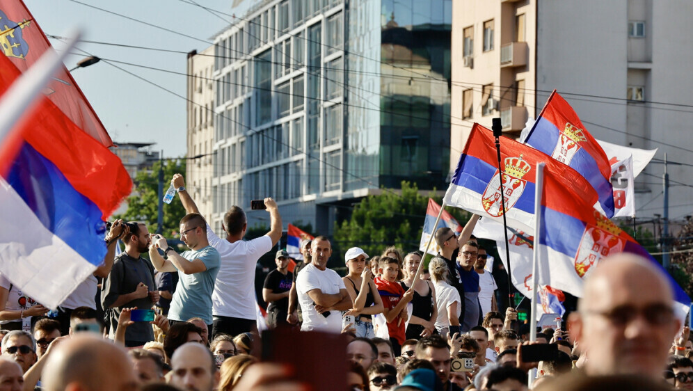 Prosvjed na Slaviji u Beogradu - 2