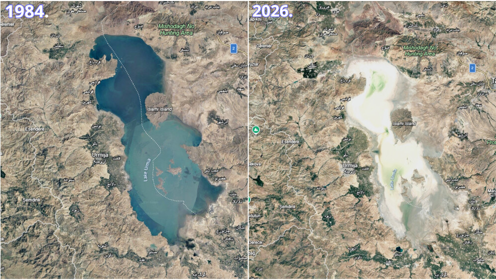 Jezero Urmia u Iranu