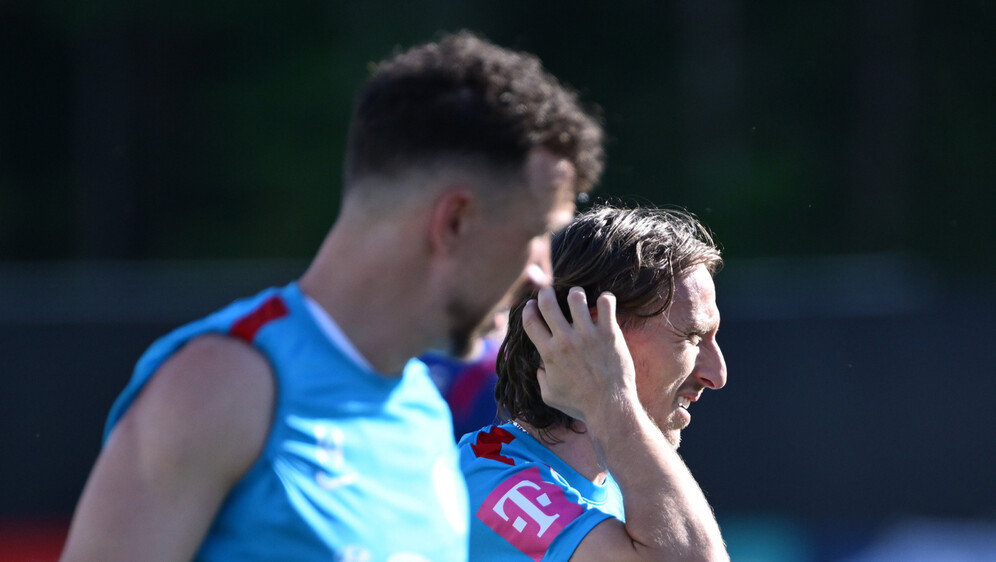Luka Modrić i Ivan Perišić