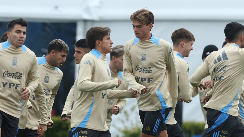 Simeone i Paz na treningu Argentine