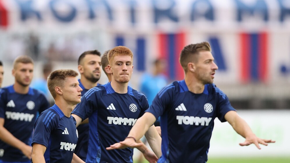 Luka Jurak na treningu Hajduka