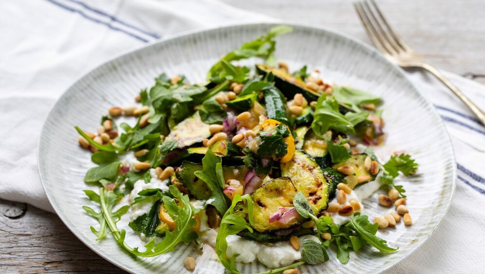 Salata od grilanih tikvica s ricottom