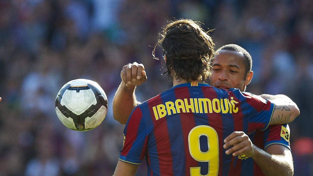 Zlatan Ibrahimović i Thierry Henry u Barceloni