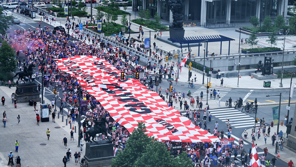 Hrvatski navijači u Philadelphiji