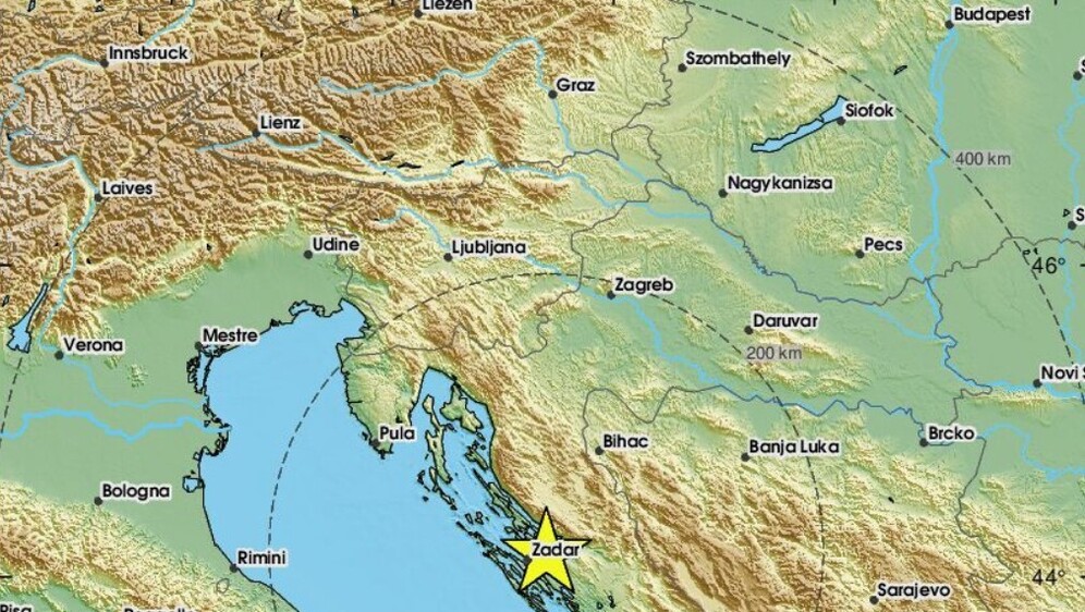 Potres kod Zadra