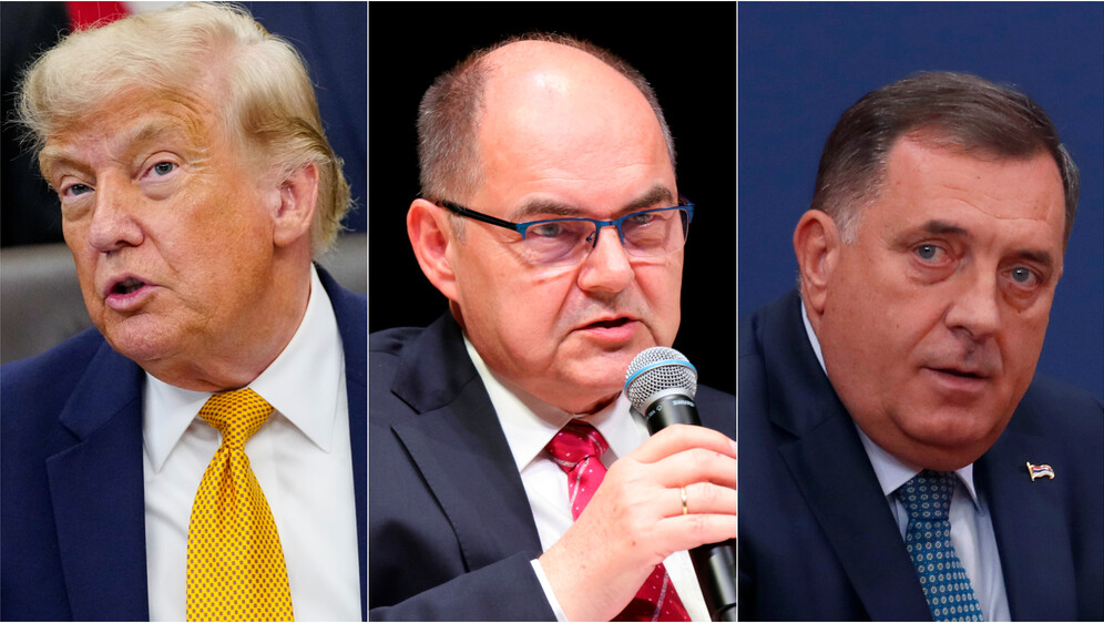 Donald Trump, Christian Schmidt i Milorad Dodik
